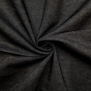 7.5oz Denim in Black 40cm Remnant