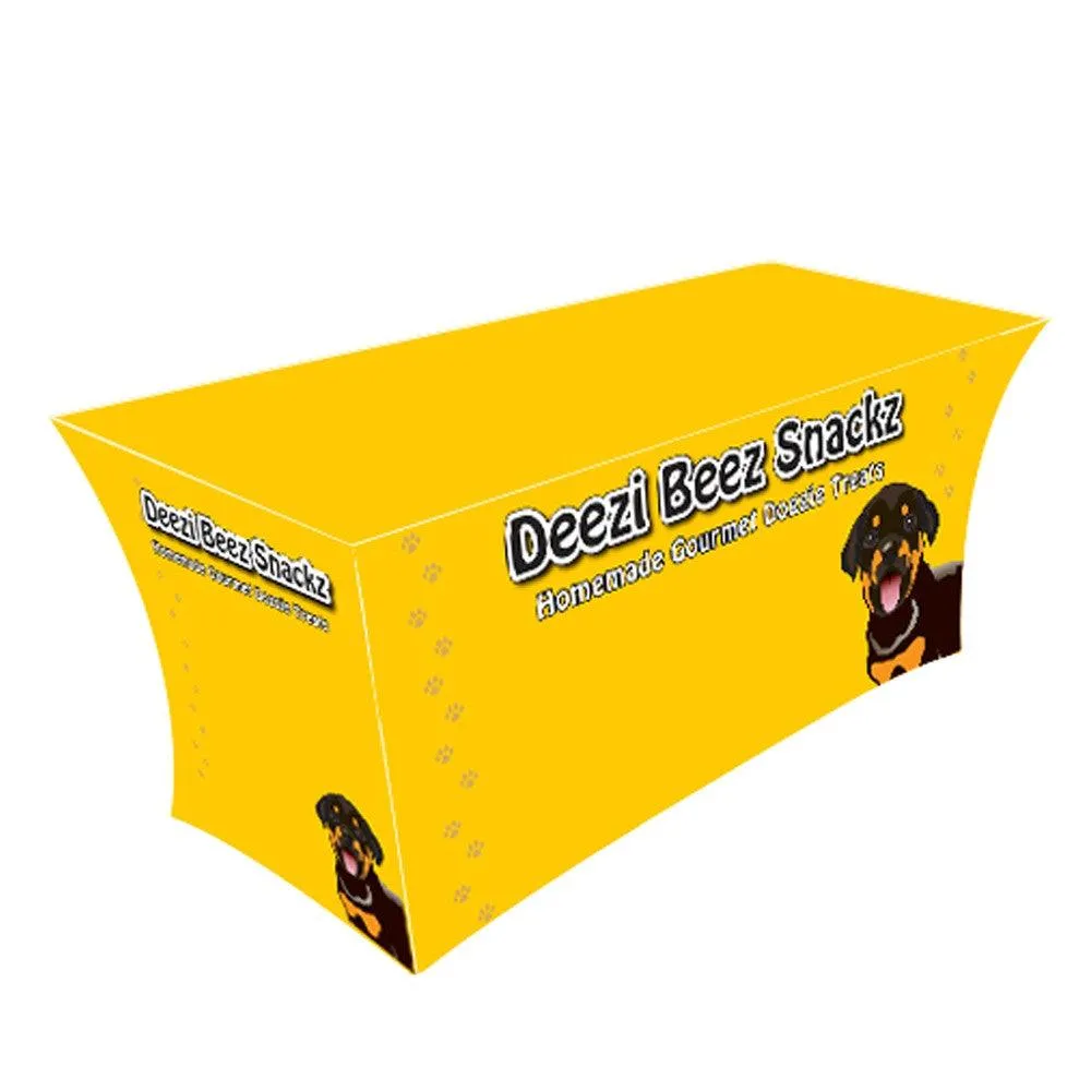 8' Custom Printed Spandex Fitted Table Cover - All Over Print