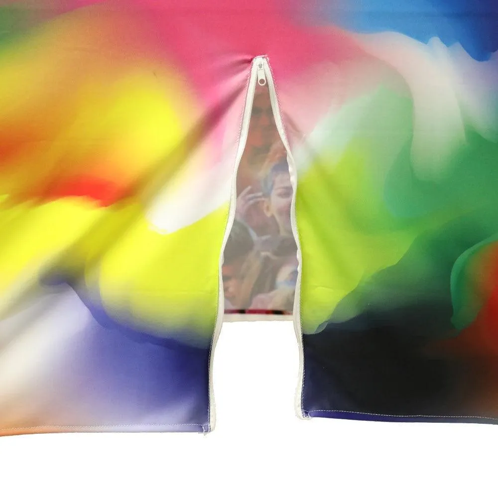 8' Custom Printed Spandex Fitted Table Cover - All Over Print