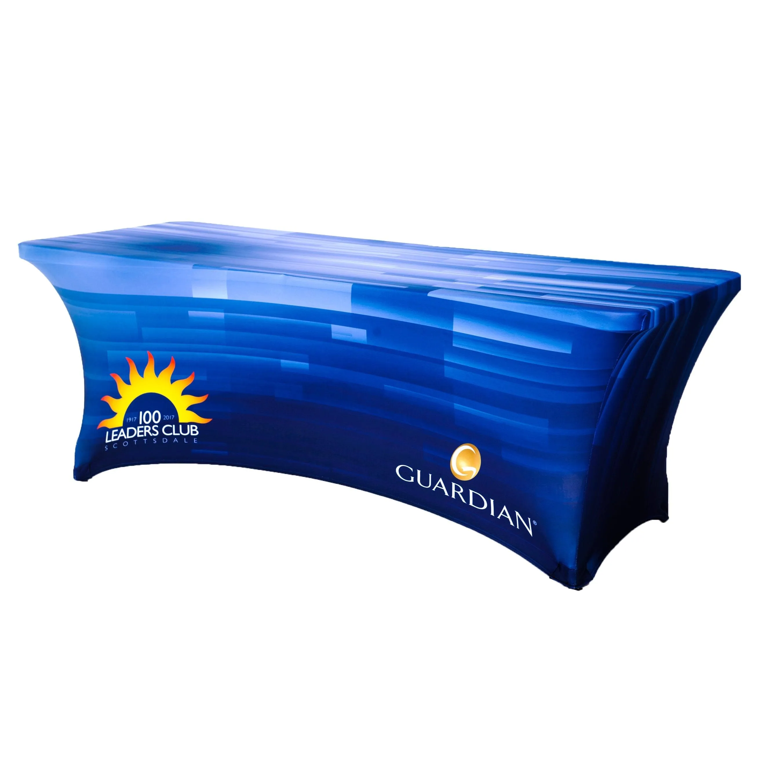 8' Custom Printed Spandex Fitted Table Cover - All Over Print
