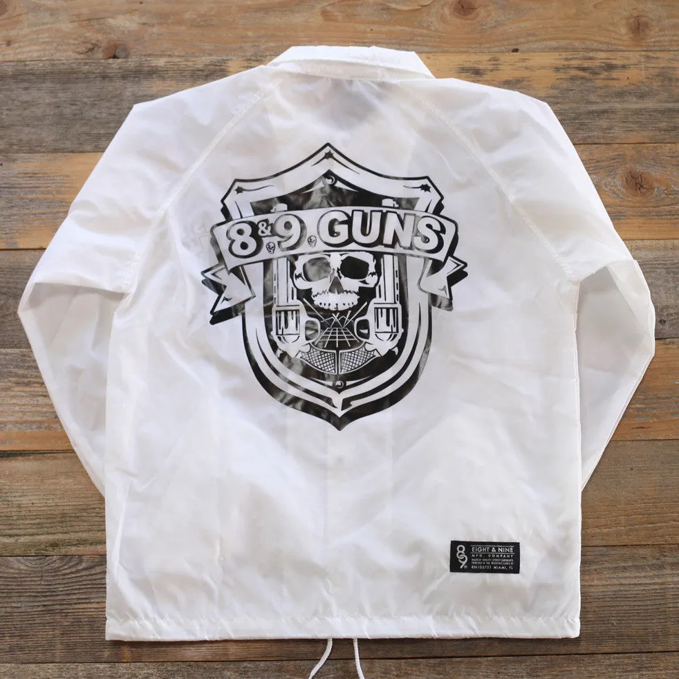 89 Guns Coaches Jacket White