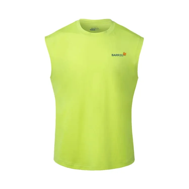 Barrel Men Tropical Sleeveless Rash Guard-GREEN