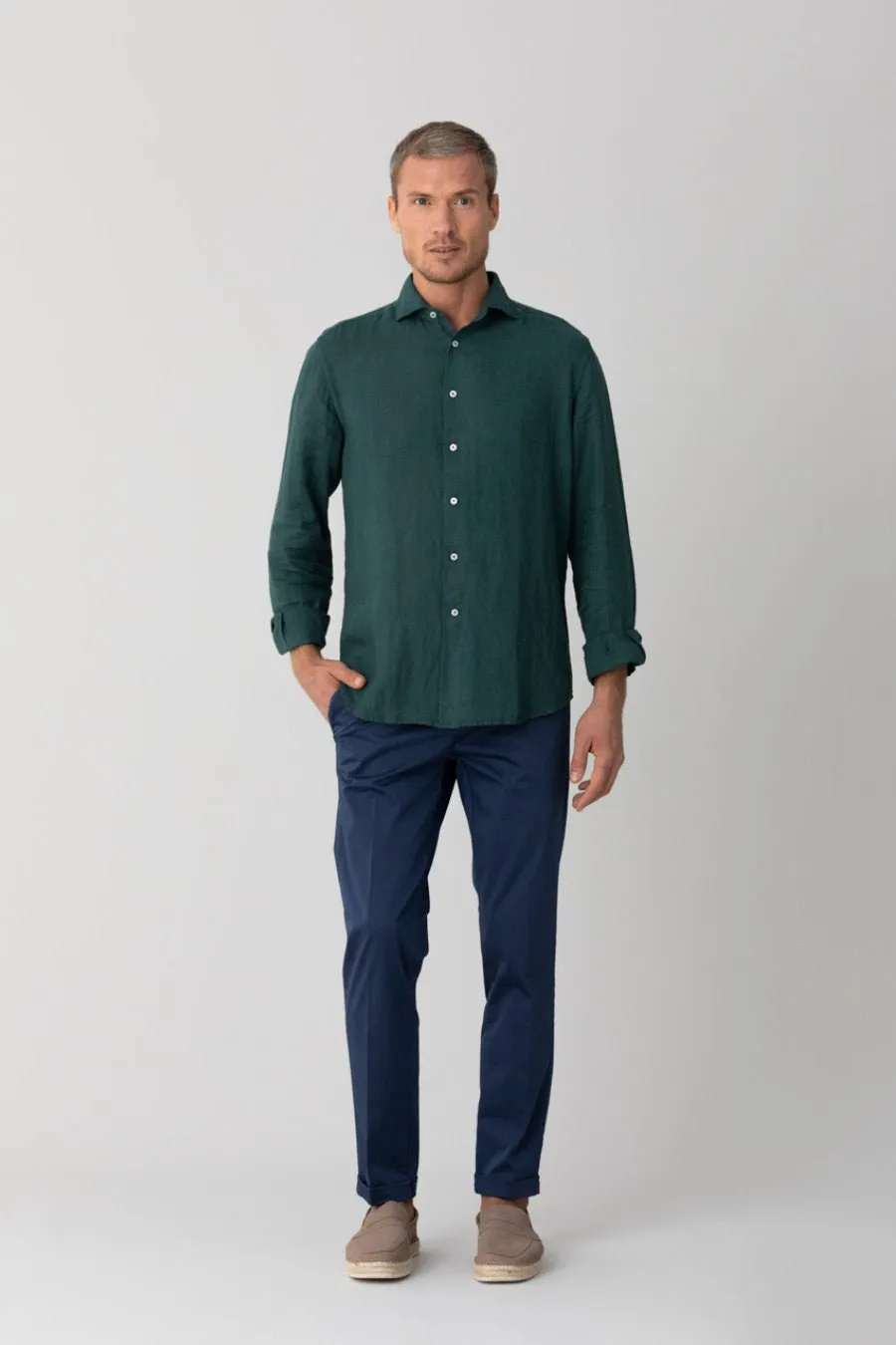 basic linen shirt rosin