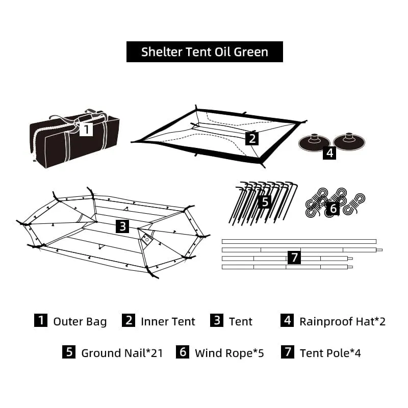 BLACKDEER Shelter Tent