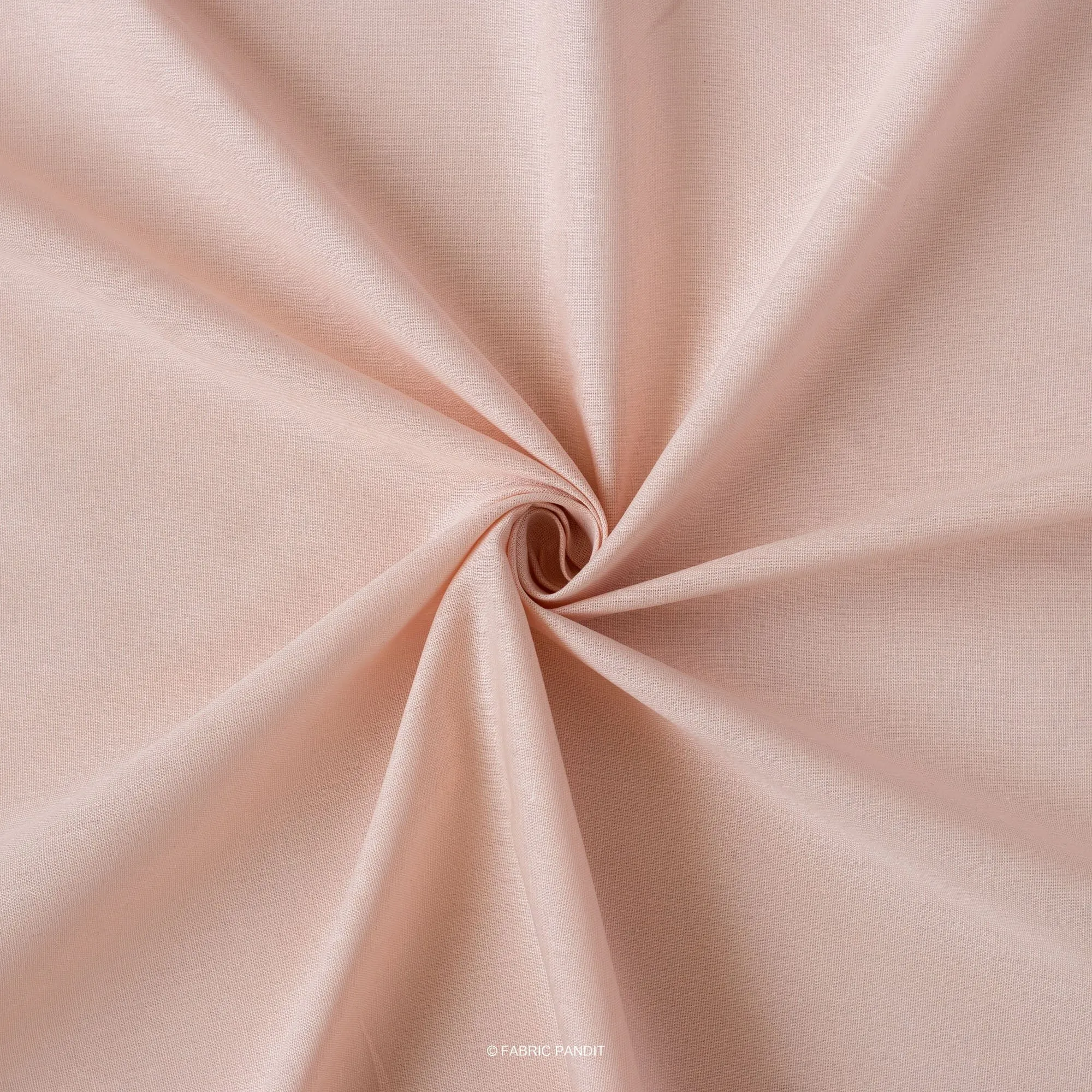 Blanched Almond Pure Cotton Linen Fabric (Width 42 Inches)