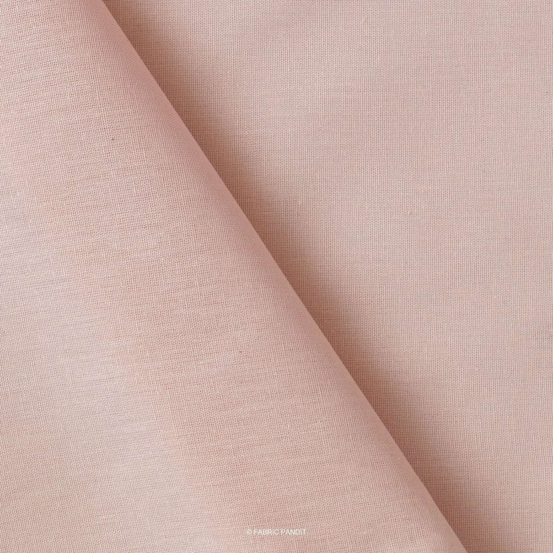 Blanched Almond Pure Cotton Linen Fabric (Width 42 Inches)