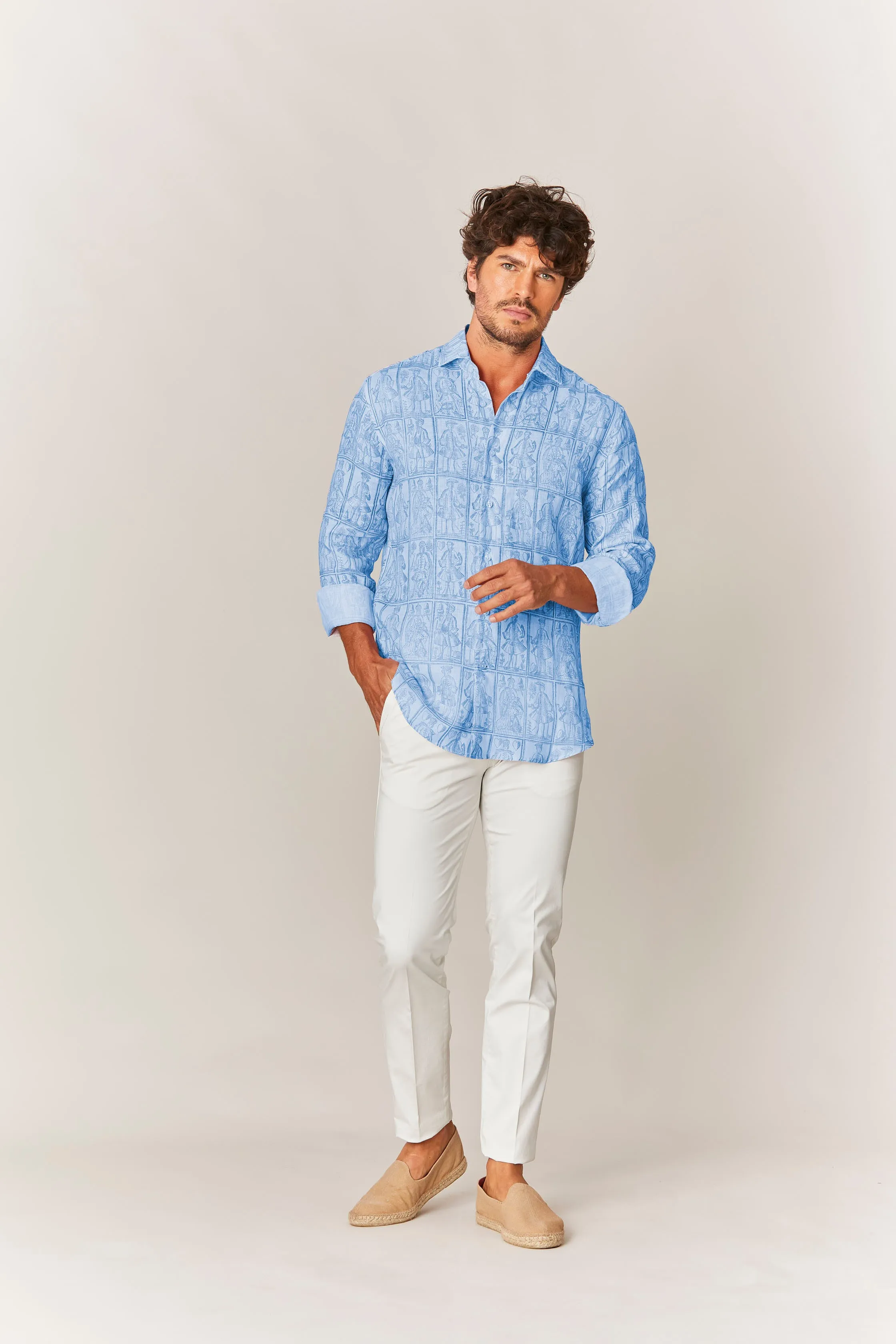 blue cards shirt
