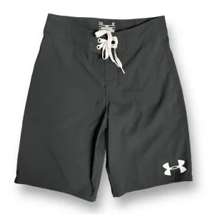 Boys Under Armour Heatgear Size 14/16 YXL 27" Black Swim Trunks