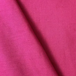 Bright Pink Color Pure Cotton Linen Fabric (Width 42 Inches)