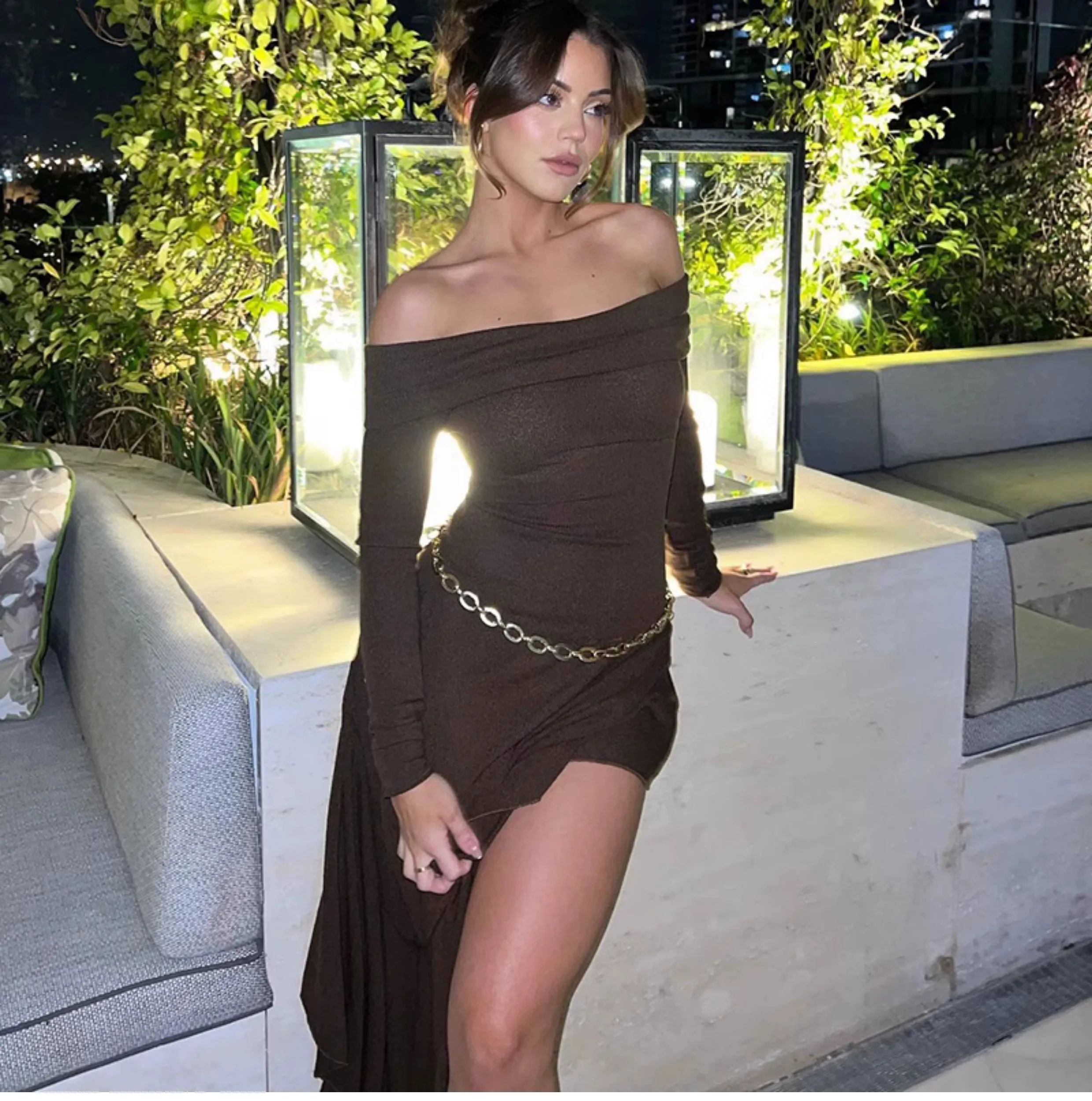 Camilia Off-Shoulder Midi Dress