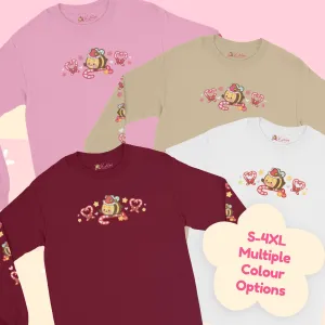 Candy Cane Lane Christmas Long Sleeve Shirt | Bumblebutt the Bumble Bee Holiday Apparel | Festive Winter Clothing