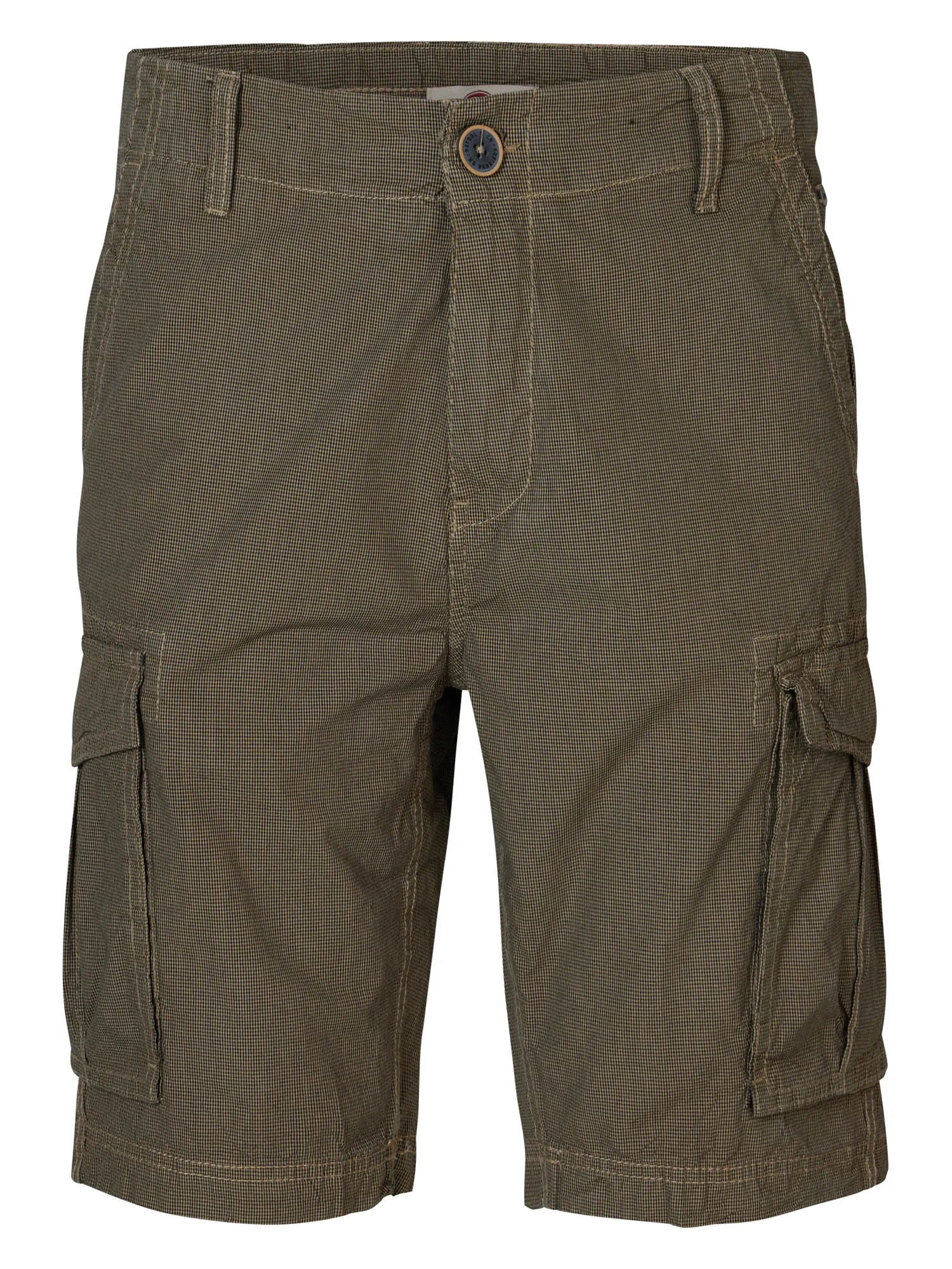 Checked cargo shorts