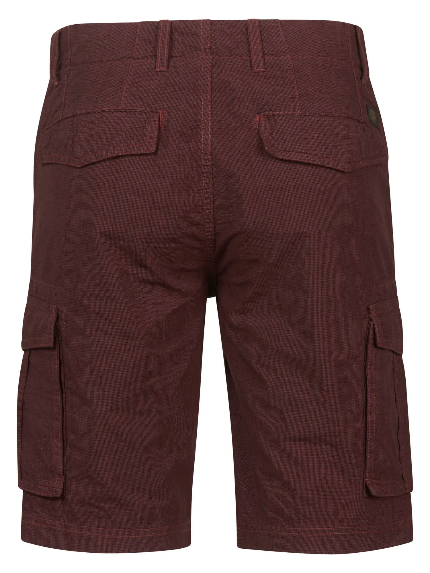 Checked cargo shorts