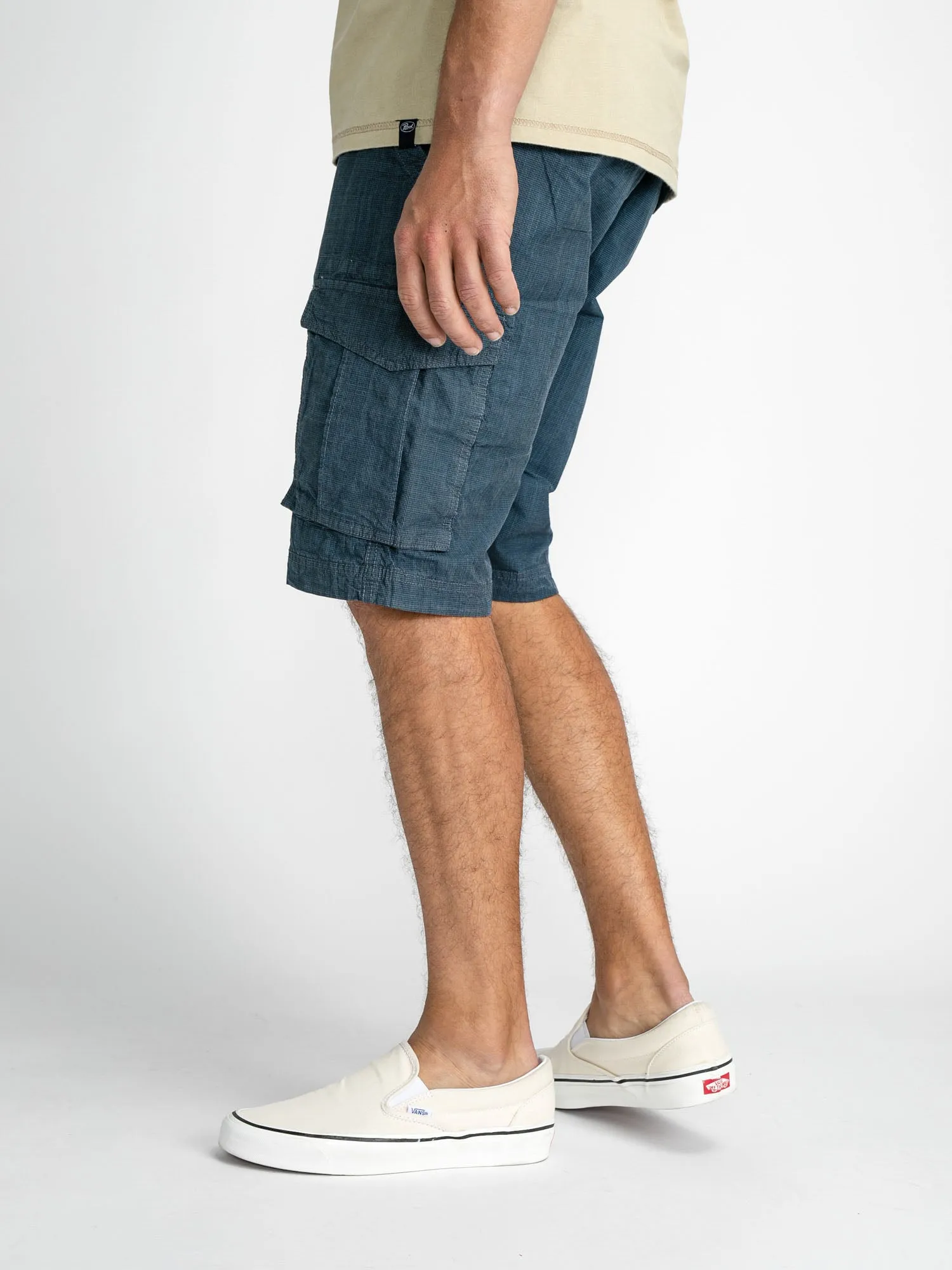 Checked cargo shorts