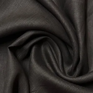 Chocolate Linen Woven Fabric - 140 GSM