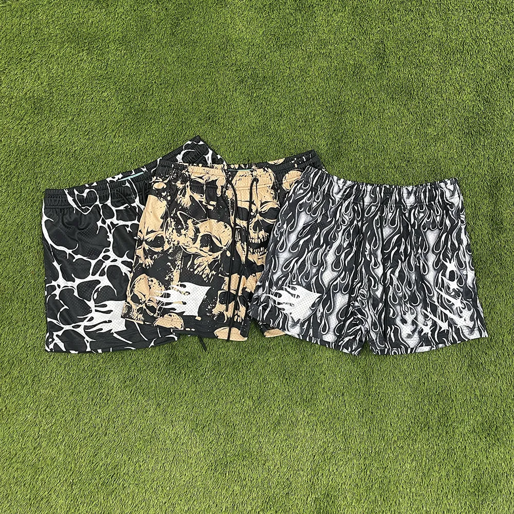 Chrome Flame Mesh Shorts