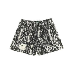 Chrome Flame Mesh Shorts
