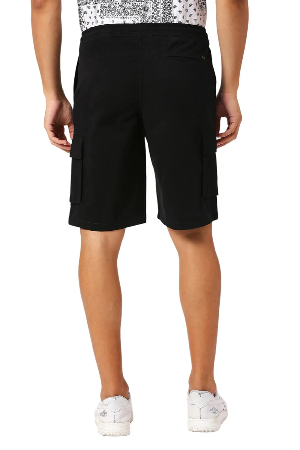 Comfort Fit Cotton Stretch Peach Twill Shorts