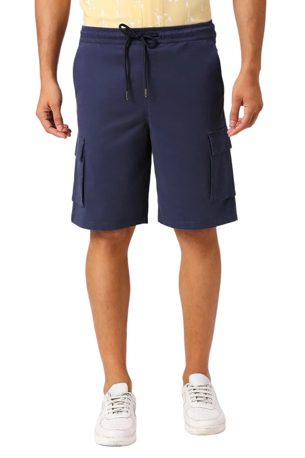 Comfort Fit Cotton Stretch Peach Twill Shorts