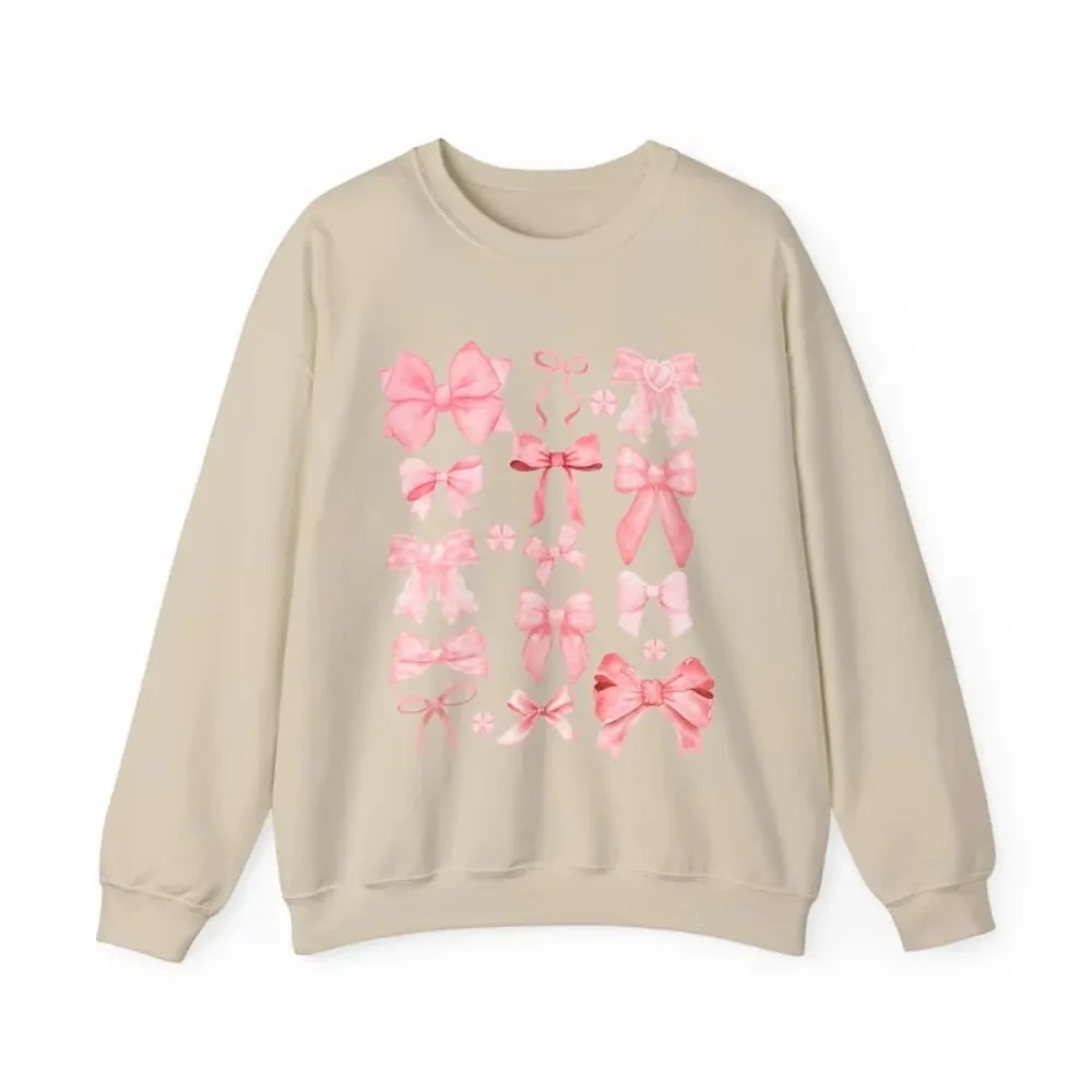 Coquette Pink Bow Sweatshirt