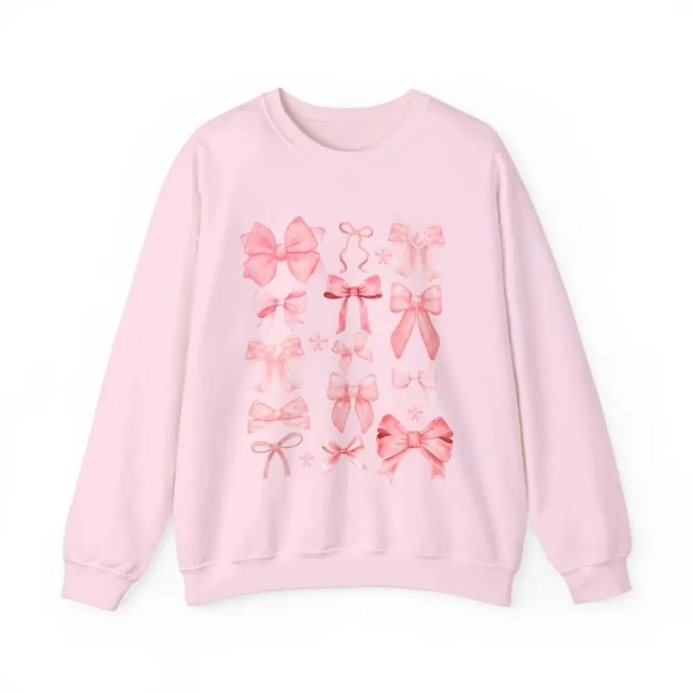 Coquette Pink Bow Sweatshirt