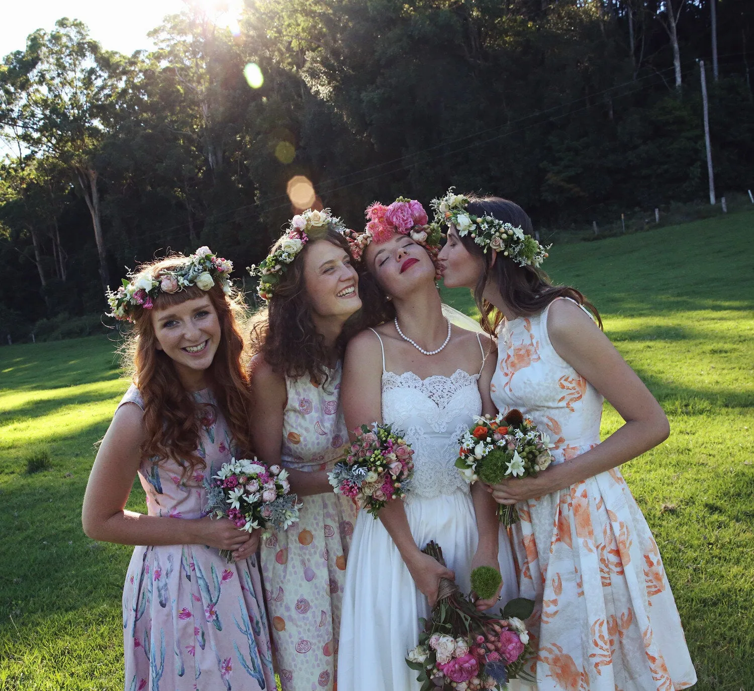 Custom Wedding Dress Print