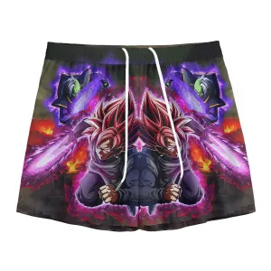 DBZ Goku Black Zamasu Super Saiyan Rose Dope Vibe Mesh Shorts
