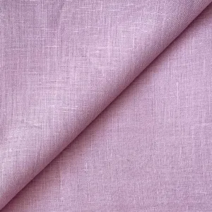 Dusty Lilac Plain Premium 60 Lea Pure Linen Fabric (Width 58 Inches)