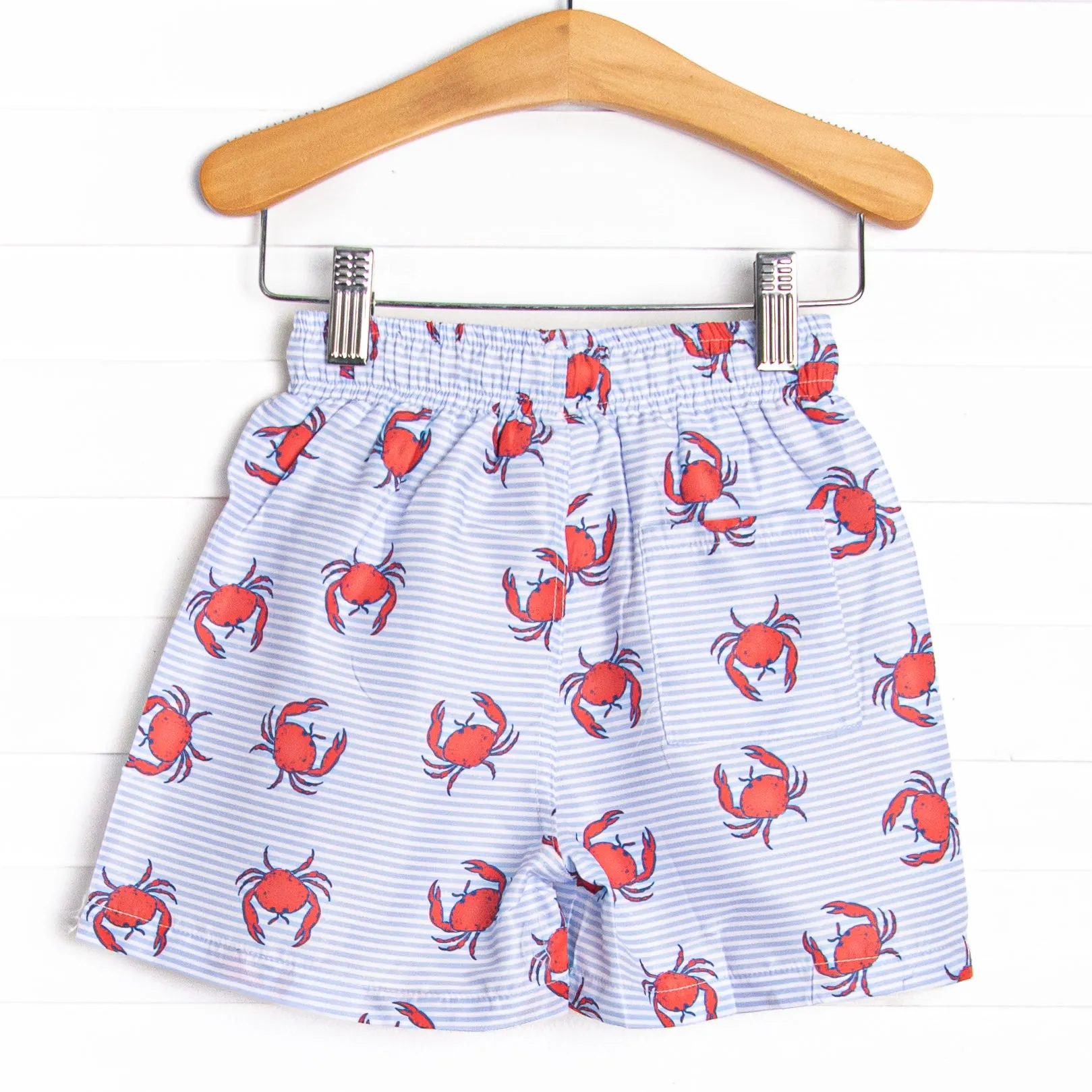 East Coast Crabs Swim Trunks, Blue
