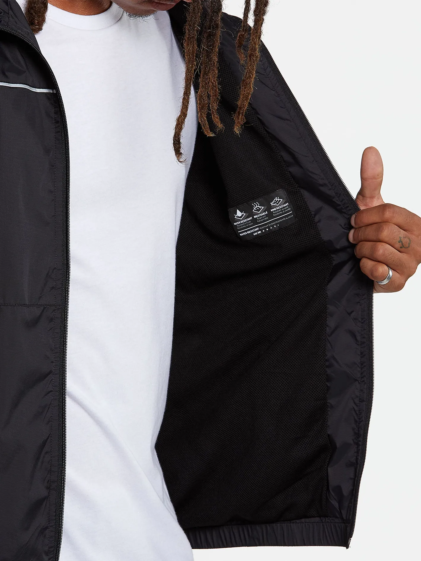 Ermont Windbreaker Jacket - Black
