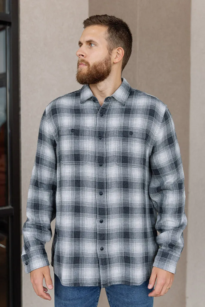 Faherty Malibu Shirt, Boss Shadow Plaid