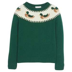 Fair Isle Sweater- Mallard