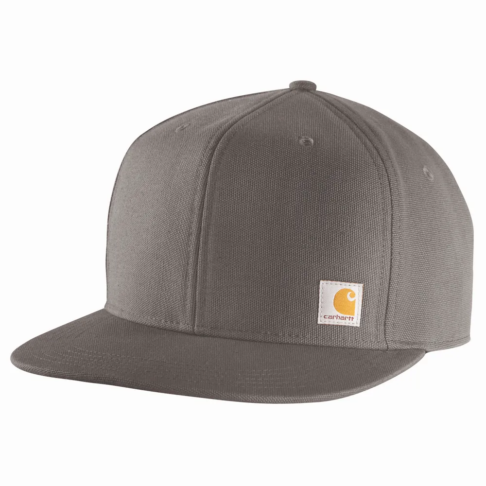 Firm Duck Flat Brim Cap - 039-Gravel | Carhartt 106665