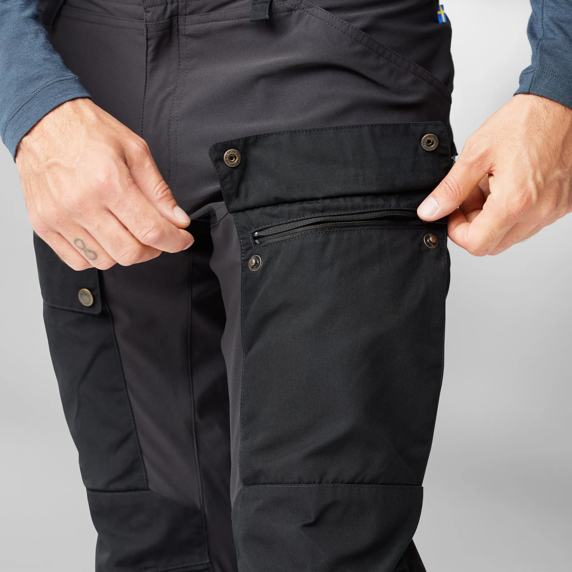 Fjallraven Men's KEB TROUSERS M Regular Fit - Black