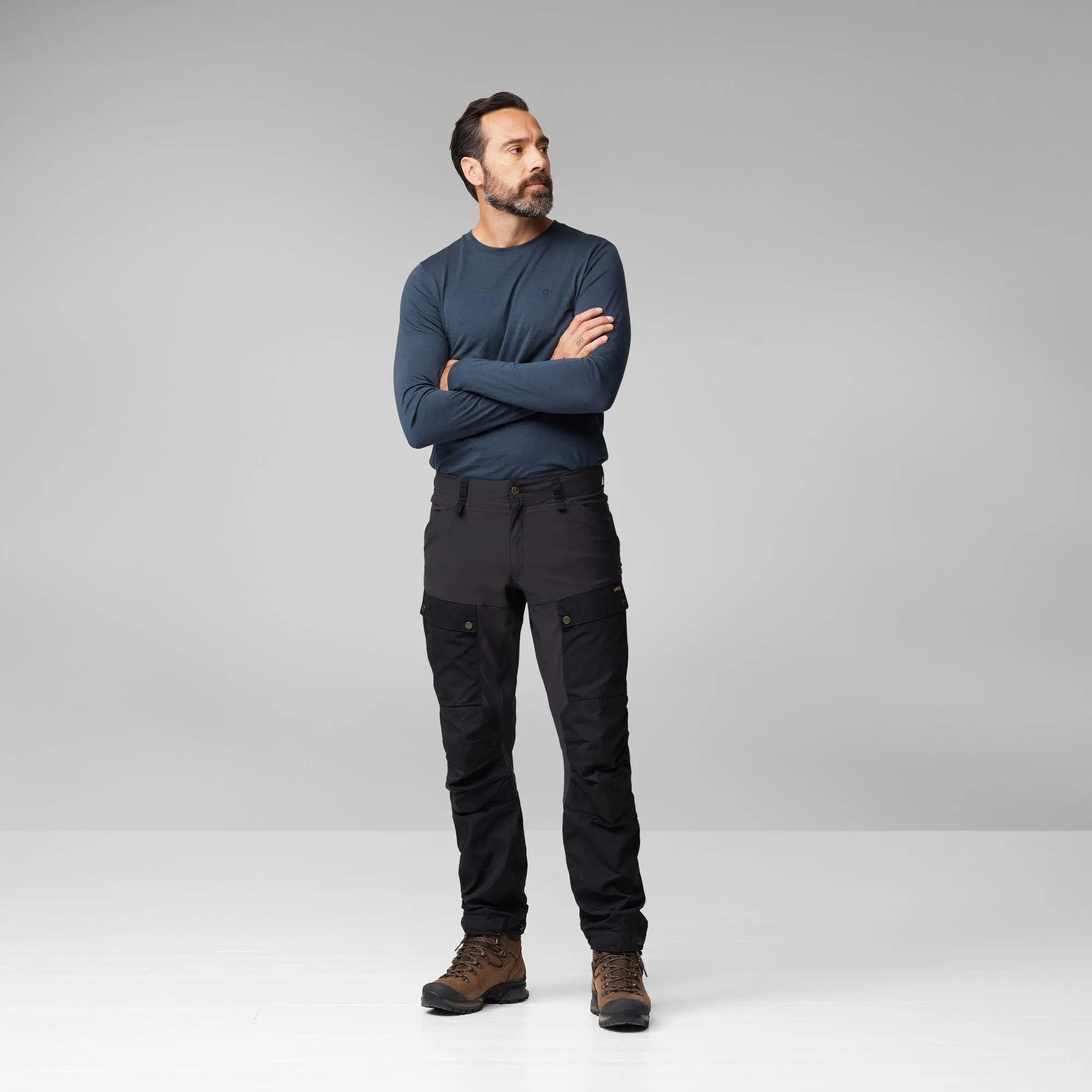 Fjallraven Men's KEB TROUSERS M Regular Fit - Black