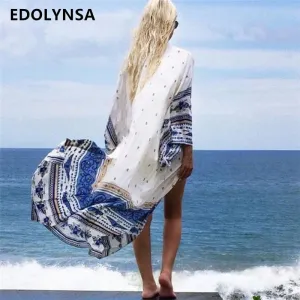 FLORAL ROMANTICS BEACH COVER UP