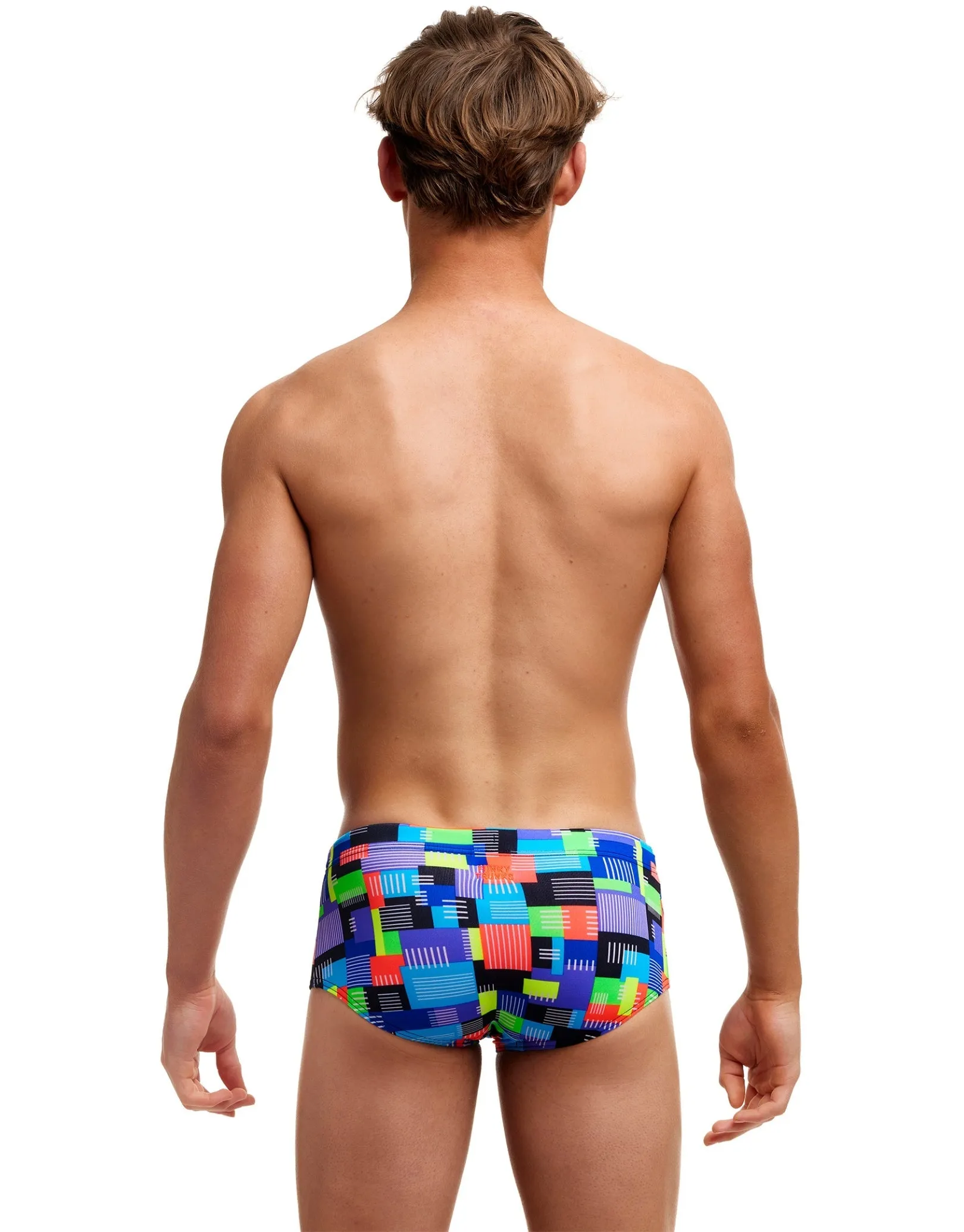 Funky Trunks Boys Chip Set Sidewinder Swim Trunks - Multi