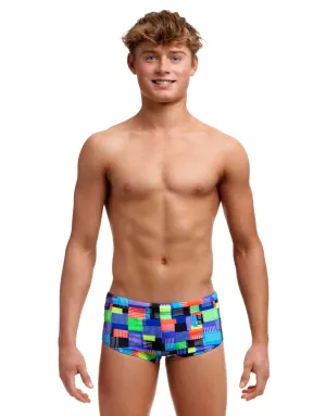 Funky Trunks Boys Chip Set Sidewinder Swim Trunks - Multi