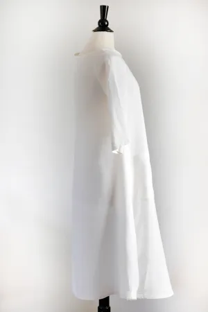 Garden Party Dress - ORGANIC White Linen.