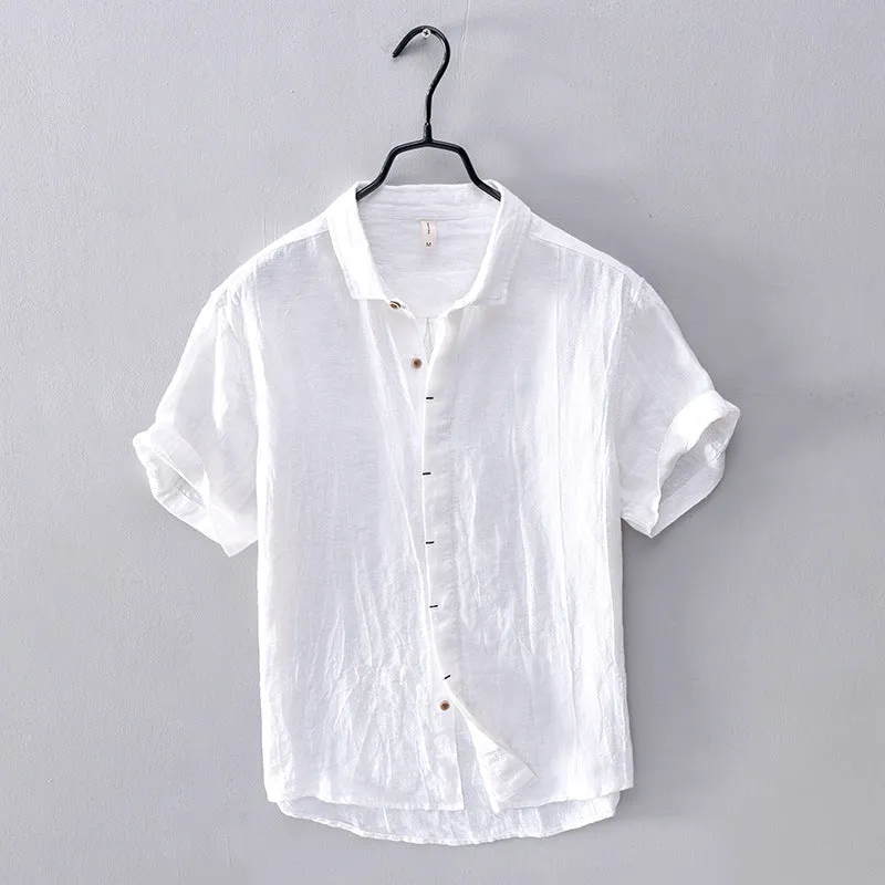 Graham Short Sleeve Linen Shirt