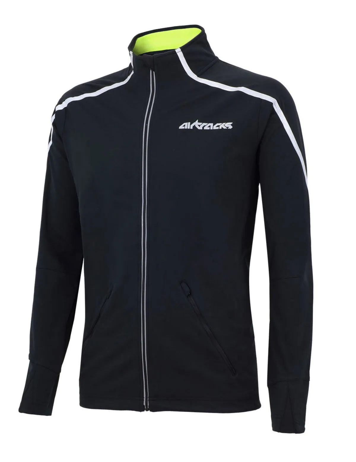 Herren Thermo Fahrradjacke - Laufjacke Air Tech Schwarz