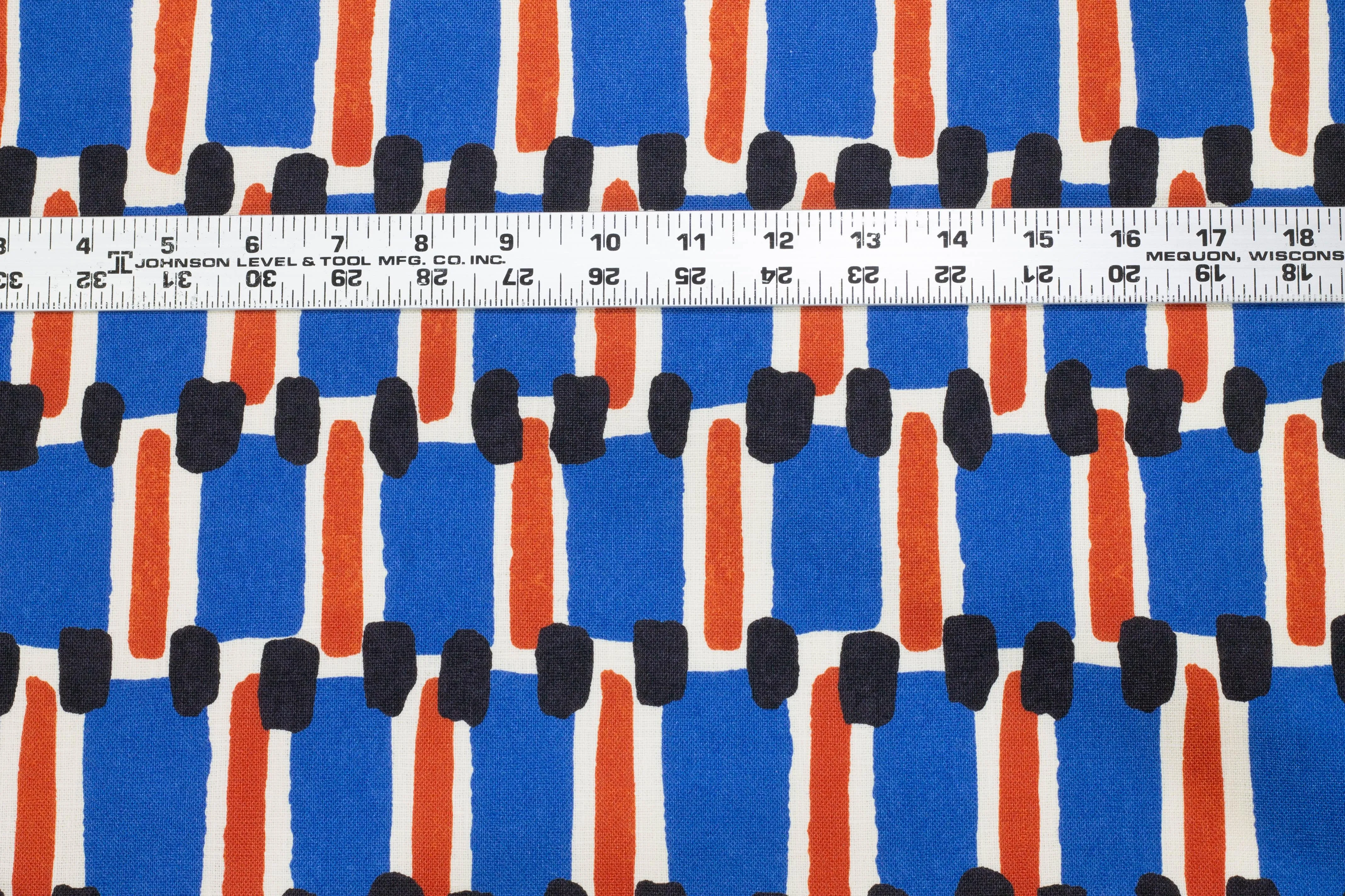 Italian Linen - Red, Blue, Black, White