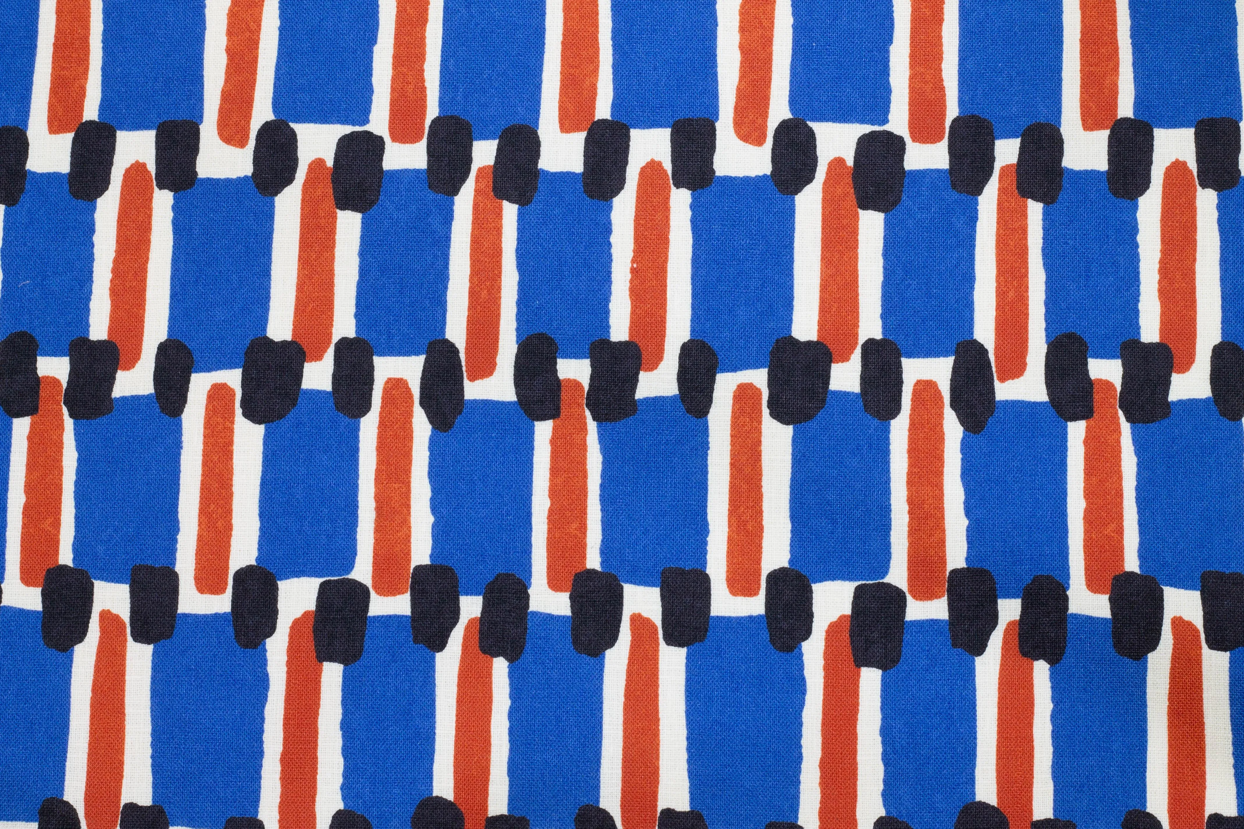 Italian Linen - Red, Blue, Black, White