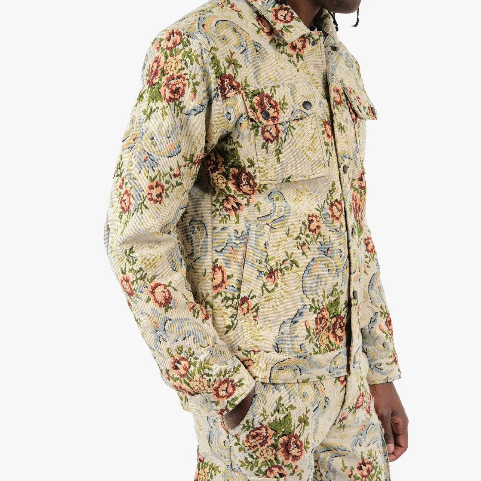 KHAKI TAPESTRY JACKET