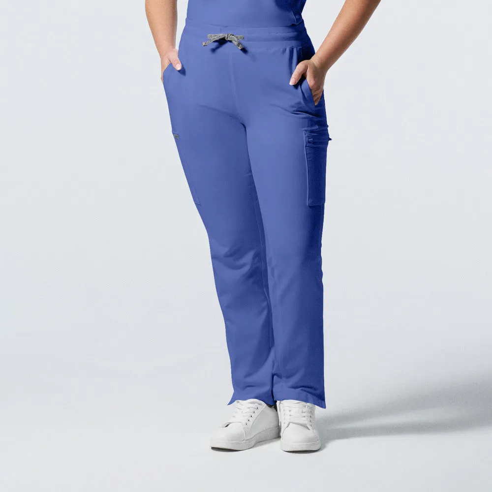 LB400 Women's White Cross Landau Forward Convertible Drawcord Pant