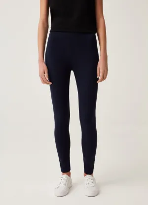 Leggings in stretch cotton