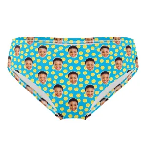 Lemon Personalised Swim Trunks