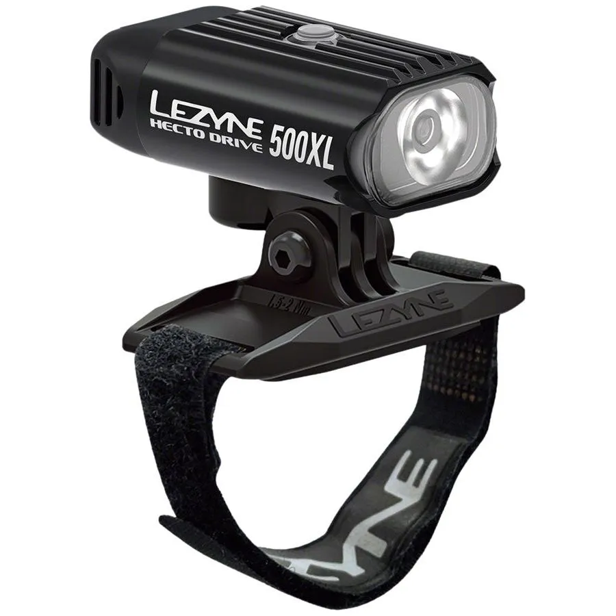 Lezyne Hecto Drive 500XL Rechargable Helmet Mount Headlight - Black