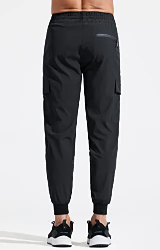 Libin Men's Lightweight Joggers Quick Dry Cargo Hiking Pants