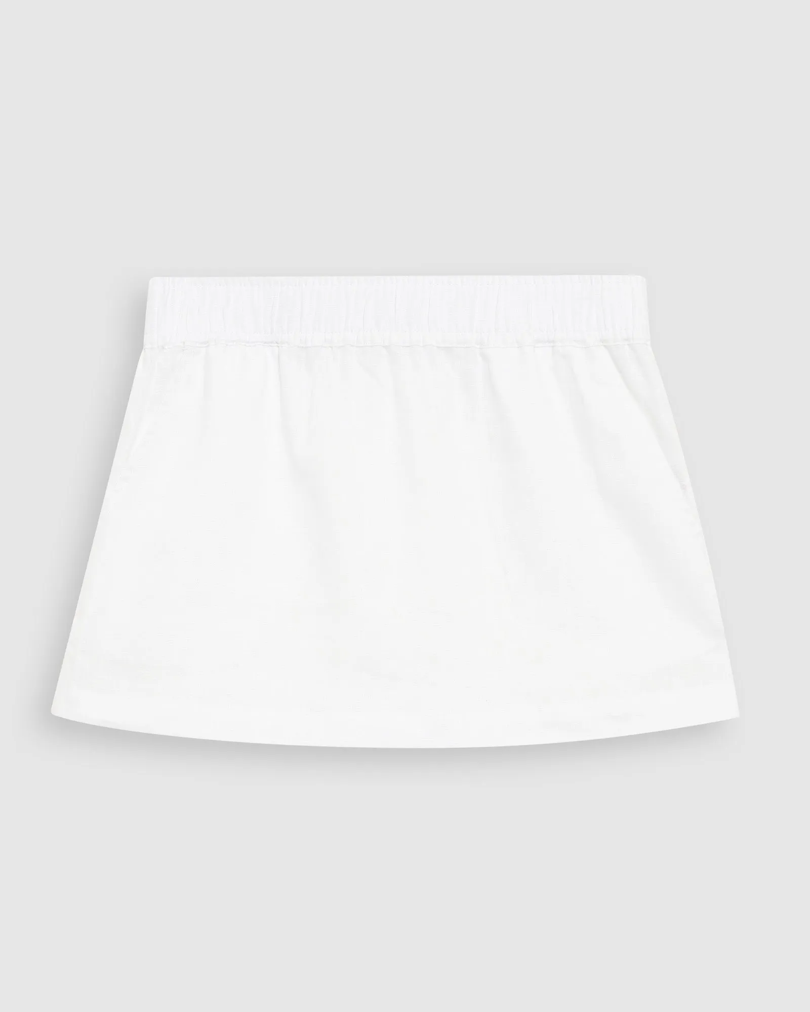 Linen Skirt White